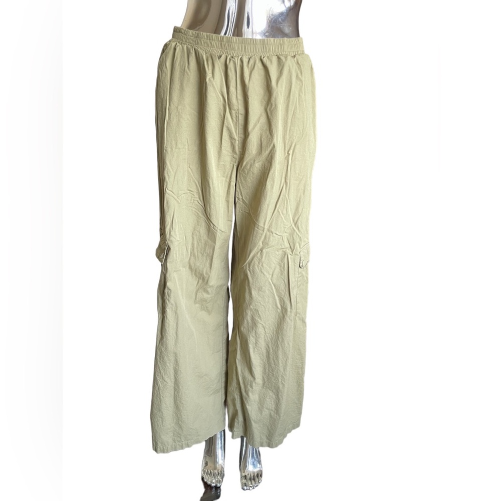 Princess Polly Olive Parachute Pants 6